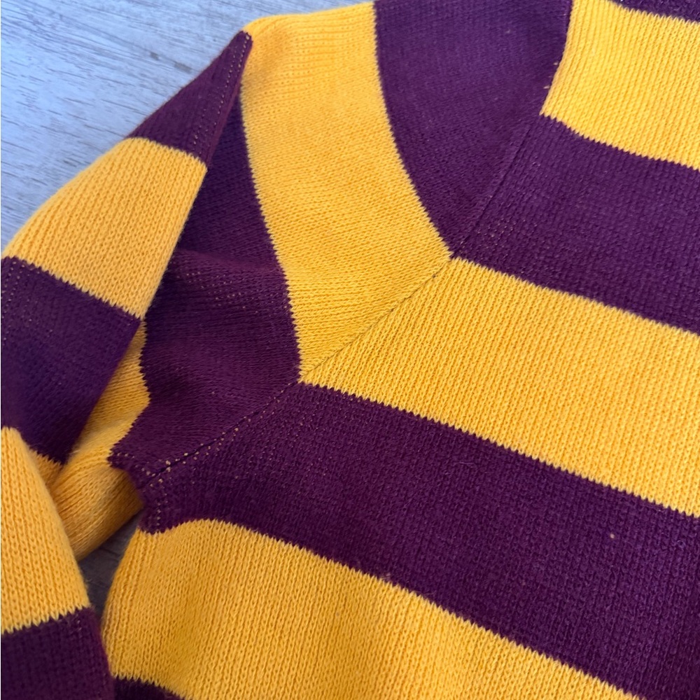 NWT Lisa Says Gah  Sweater - Yellow and Brown - Picture 4 of 7